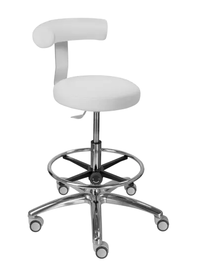 LZ83 G DENT židle lékařská, SILVERTEX - koženka bílá 30518